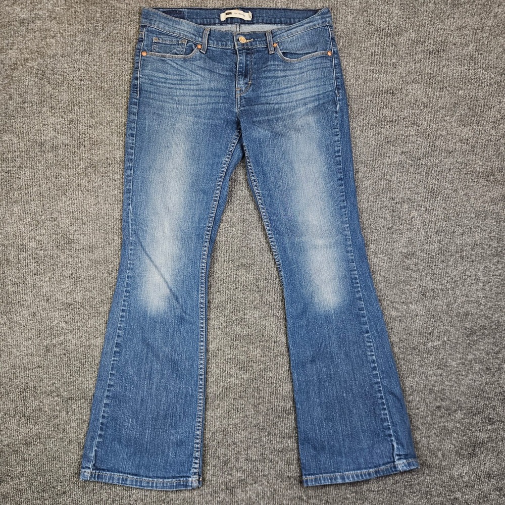 Levi's 524 Bootcut Jeans Women's Juniors 11 Med Wash Denim Mid‎ Rise Stretch